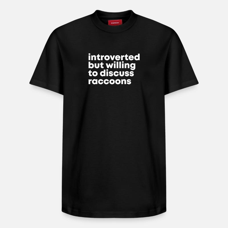 Raton laveur - T-shirt unisexe décontracté en coton Supima – de SPREAD - noir