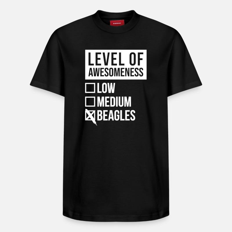 beagle - T-shirt unisexe décontracté en coton Supima – de SPREAD - noir