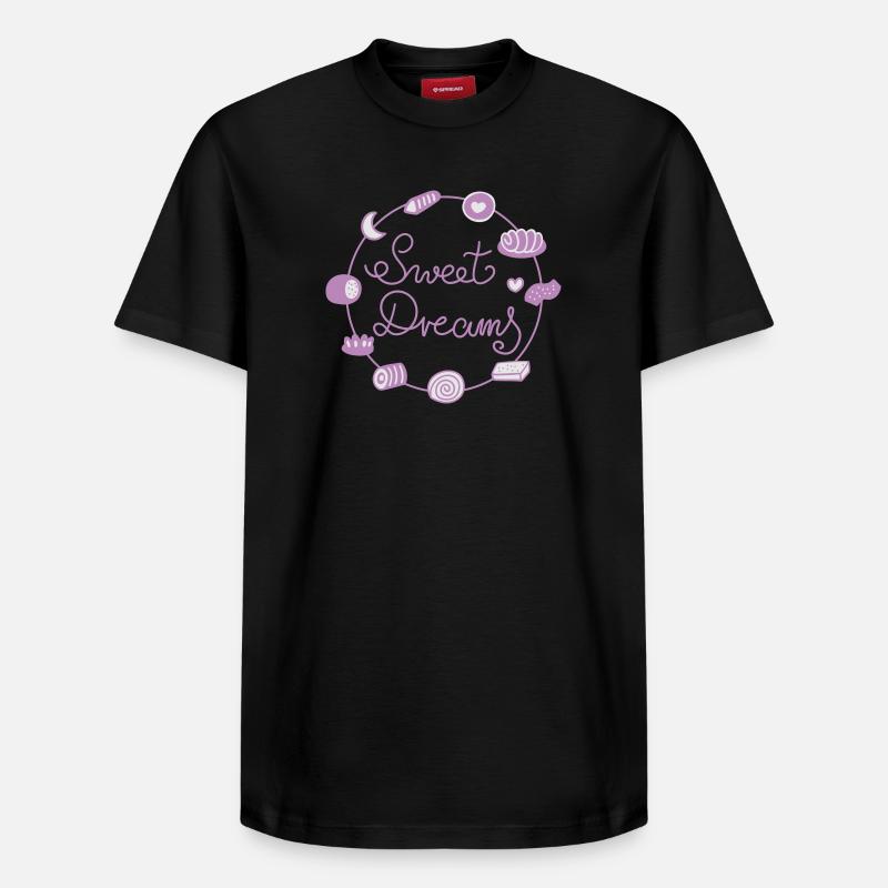 Faites de beaux rêves - T-shirt unisexe décontracté en coton Supima – de SPREAD - noir
