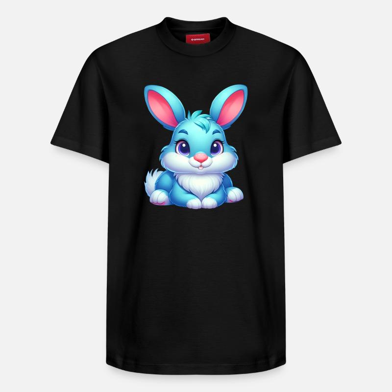 Lapin - T-shirt unisexe décontracté en coton Supima – de SPREAD - noir