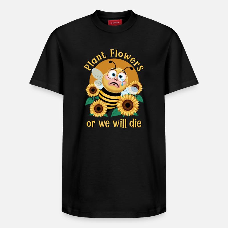 Sauver les abeilles - T-shirt unisexe décontracté en coton Supima – de SPREAD - noir