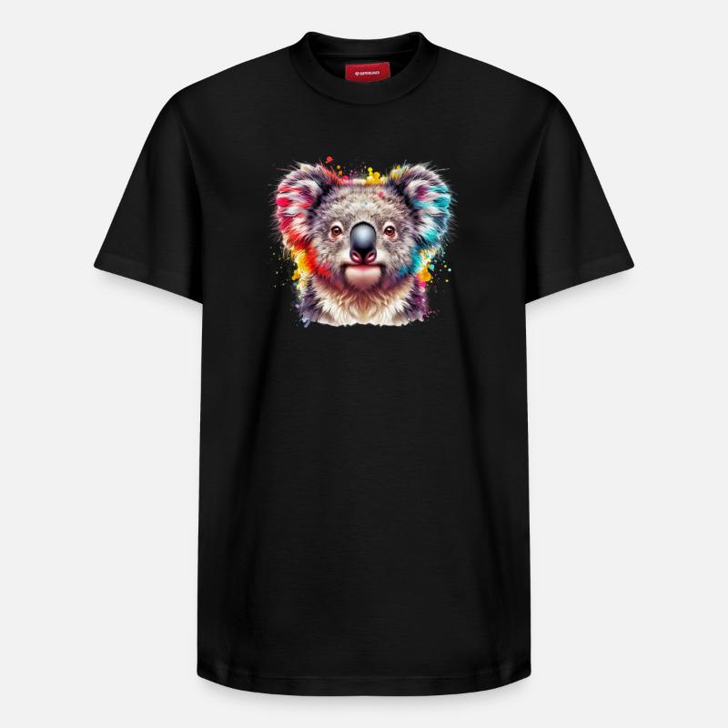Koala - T-shirt unisexe décontracté en coton Supima – de SPREAD - noir