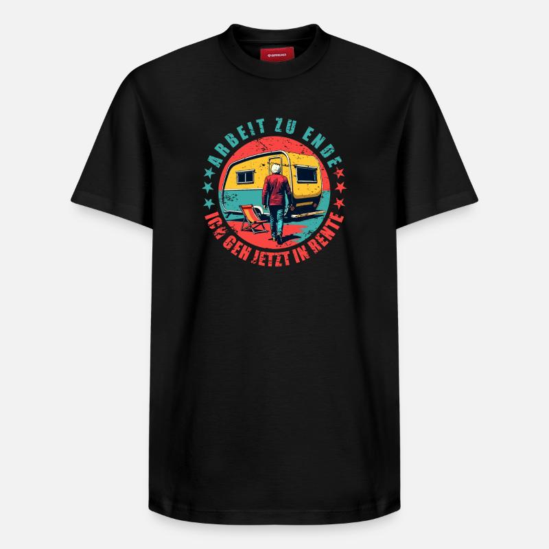 Retraités - T-shirt unisexe décontracté en coton Supima – de SPREAD - noir