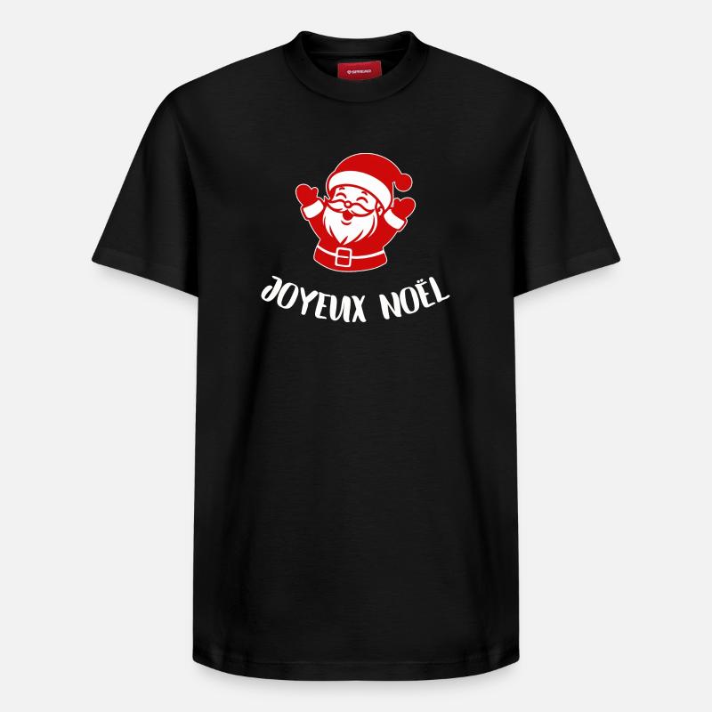 Joyeux Noël - T-shirt unisexe décontracté en coton Supima – de SPREAD - noir