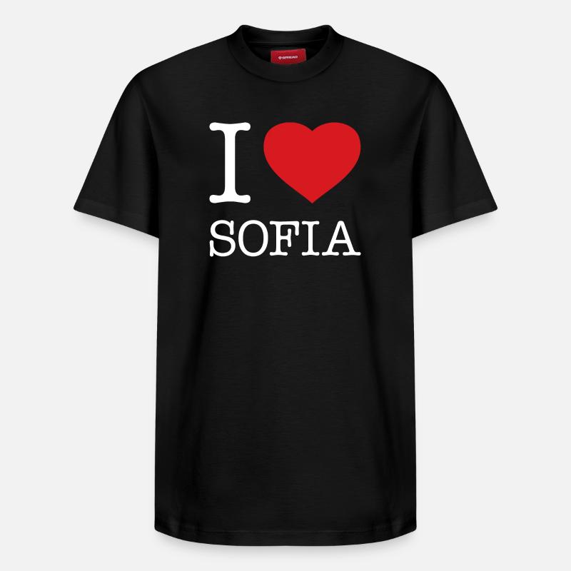 J’ADORE SOFIA - T-shirt unisexe décontracté en coton Supima – de SPREAD - noir