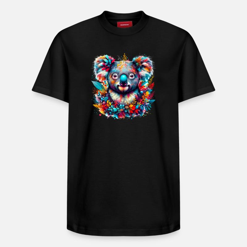 Koala - T-shirt unisexe décontracté en coton Supima – de SPREAD - noir