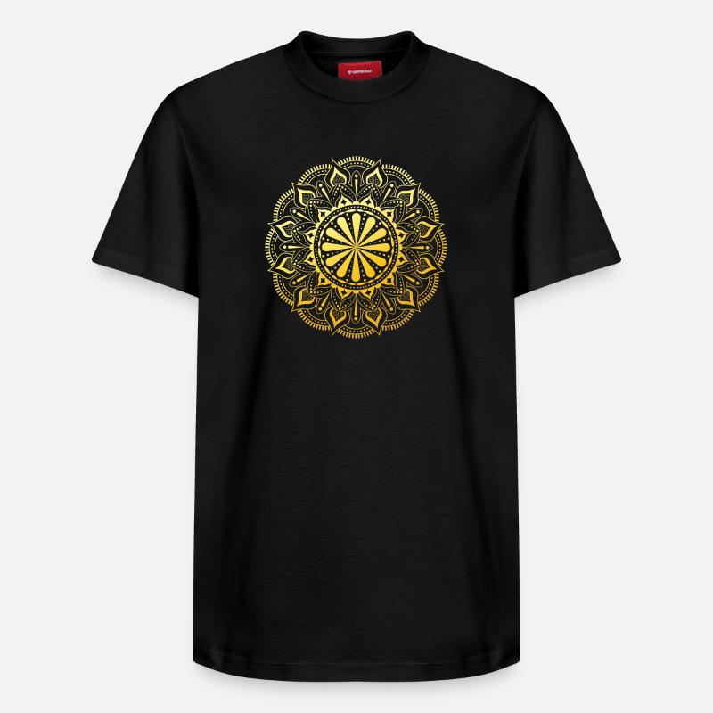 Mandala - T-shirt unisexe décontracté en coton Supima – de SPREAD - noir