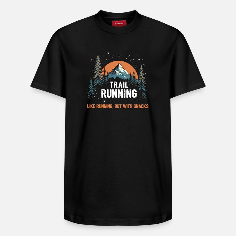 Ultra course à pied - T-shirt unisexe décontracté en coton Supima – de SPREAD - noir