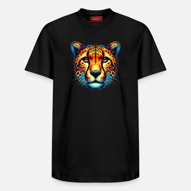 Guépard - T-shirt unisexe décontracté en coton Supima – de SPREAD - noir