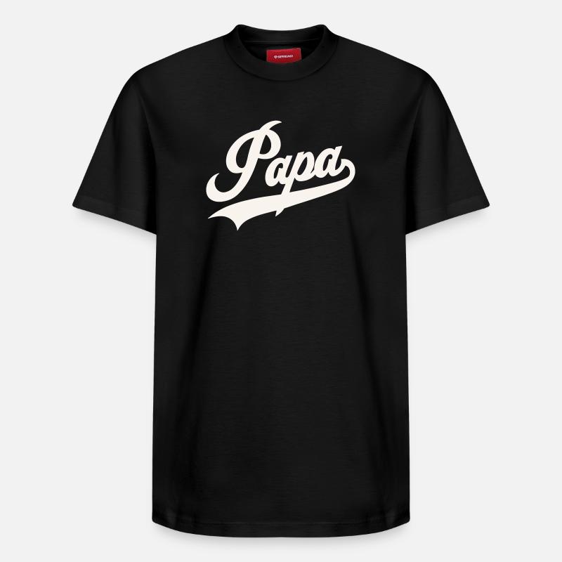 Script classique de Papa - T-shirt unisexe décontracté en coton Supima – de SPREAD - noir