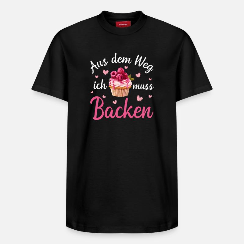 Backen Bäcker Bäckerin - Relaxed Unisex Supima Cotton T-Shirt – von SPREAD - Schwarz