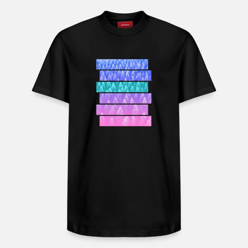 Sapin - T-shirt unisexe décontracté en coton Supima – de SPREAD - noir