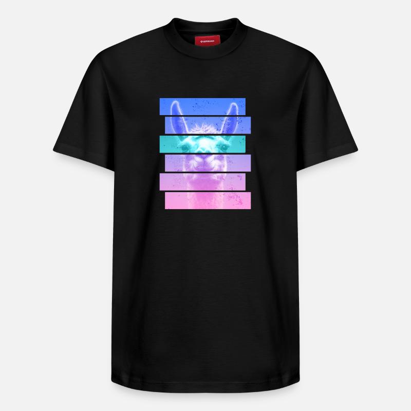 Alpaga - T-shirt unisexe décontracté en coton Supima – de SPREAD - noir