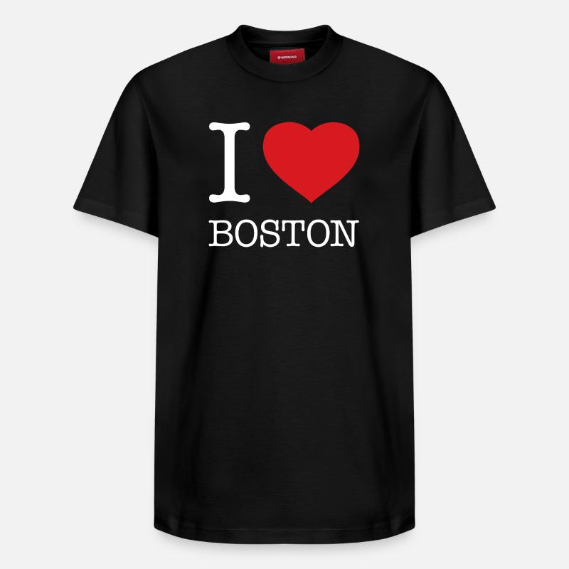 J’ADORE BOSTON - T-shirt unisexe décontracté en coton Supima – de SPREAD - noir