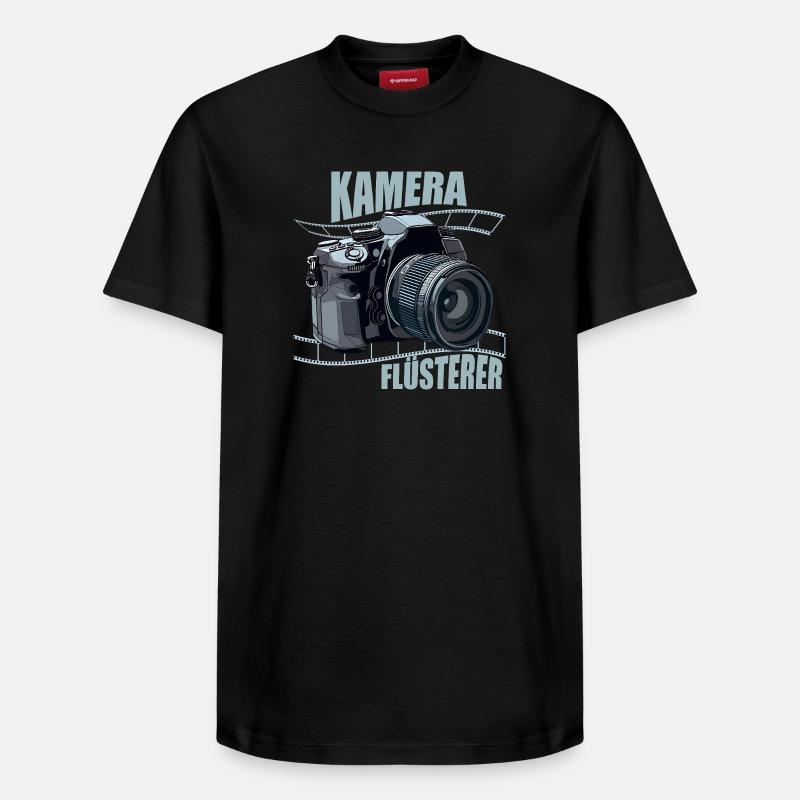 Kamera Flüsterer - Relaxed Unisex Supima Cotton T-Shirt – von SPREAD - Schwarz