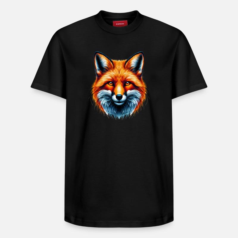 Fuchs - Relaxed Unisex Supima Cotton T-Shirt – von SPREAD - Schwarz