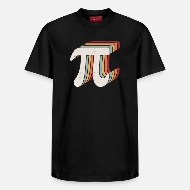 Bonne journée Pi - T-shirt unisexe décontracté en coton Supima – de SPREAD - noir