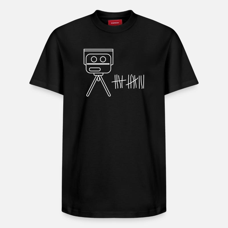 Radars radars - T-shirt unisexe décontracté en coton Supima – de SPREAD - noir
