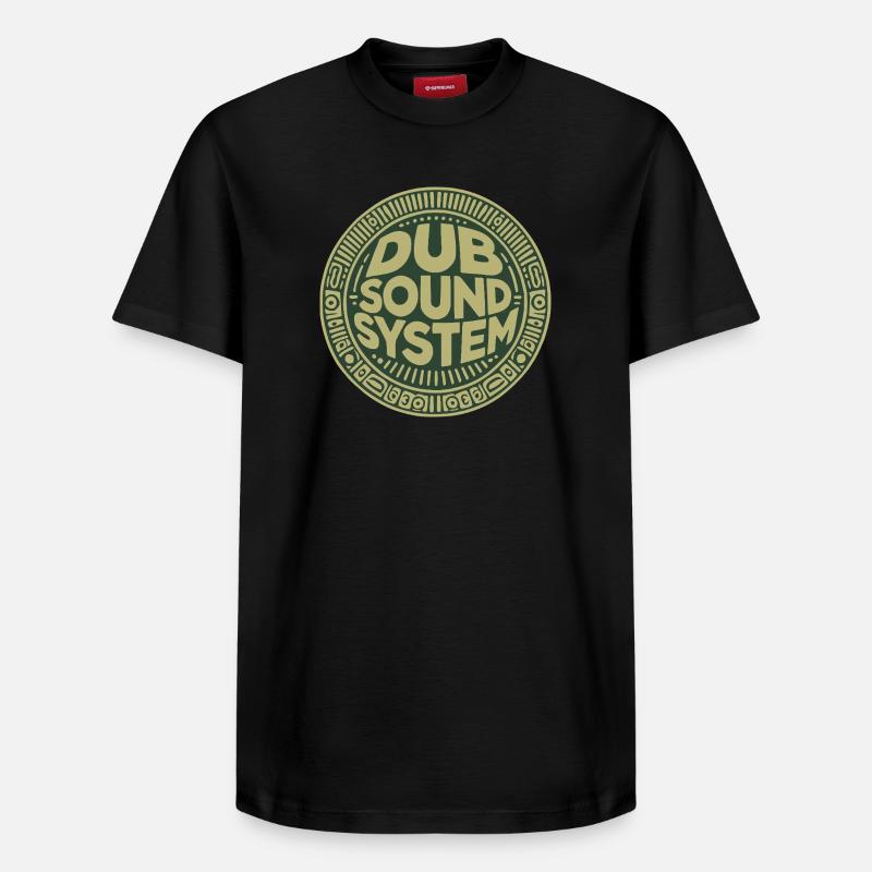 Dub-Soundsystem - Relaxed Unisex Supima Cotton T-Shirt – von SPREAD - Schwarz