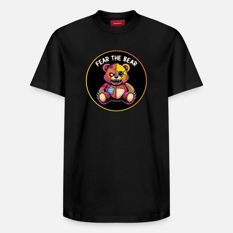Fear the Bear - Relaxed Unisex Supima Cotton T-Shirt – von SPREAD - Schwarz