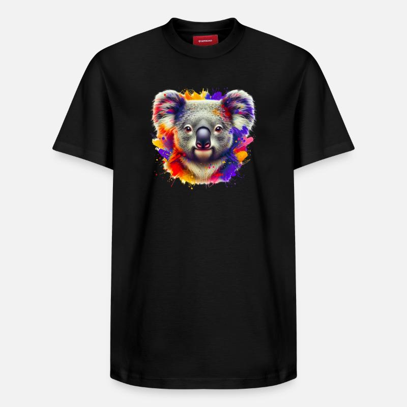 Koala - T-shirt unisexe décontracté en coton Supima – de SPREAD - noir