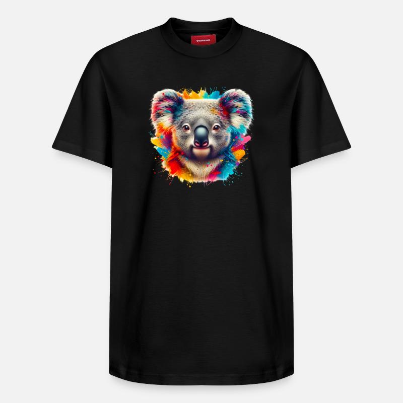 Koala - T-shirt unisexe décontracté en coton Supima – de SPREAD - noir