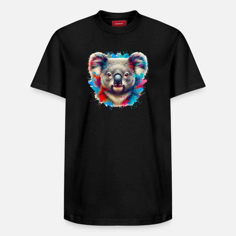 Koala - T-shirt unisexe décontracté en coton Supima – de SPREAD - noir