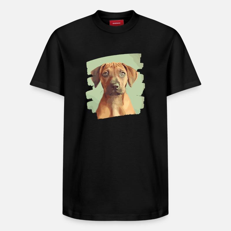 Rhodésian Ridgeback - T-shirt unisexe décontracté en coton Supima – de SPREAD - noir