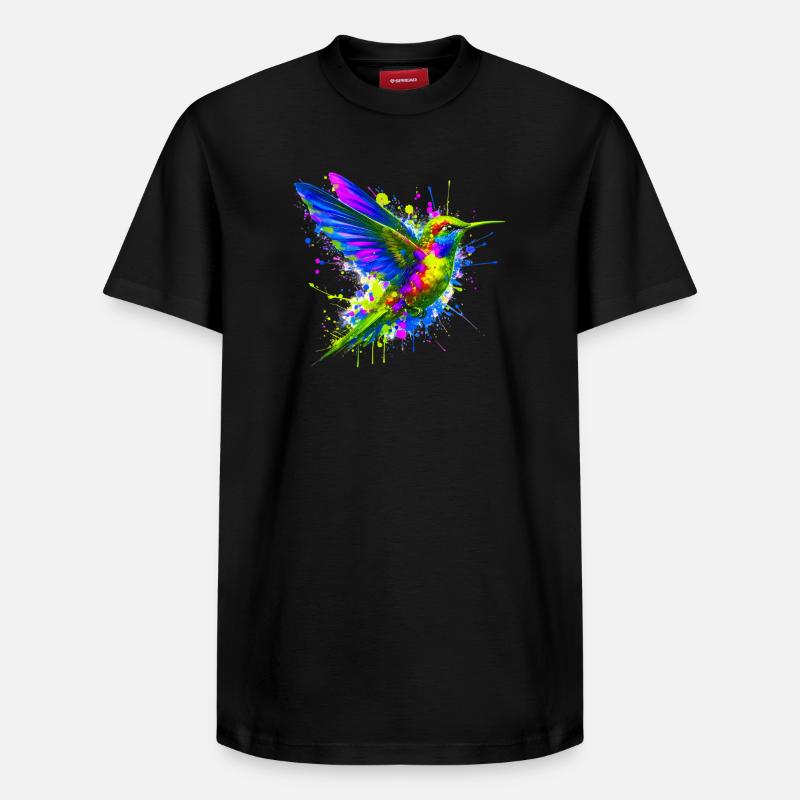 Colibri - T-shirt unisexe décontracté en coton Supima – de SPREAD - noir