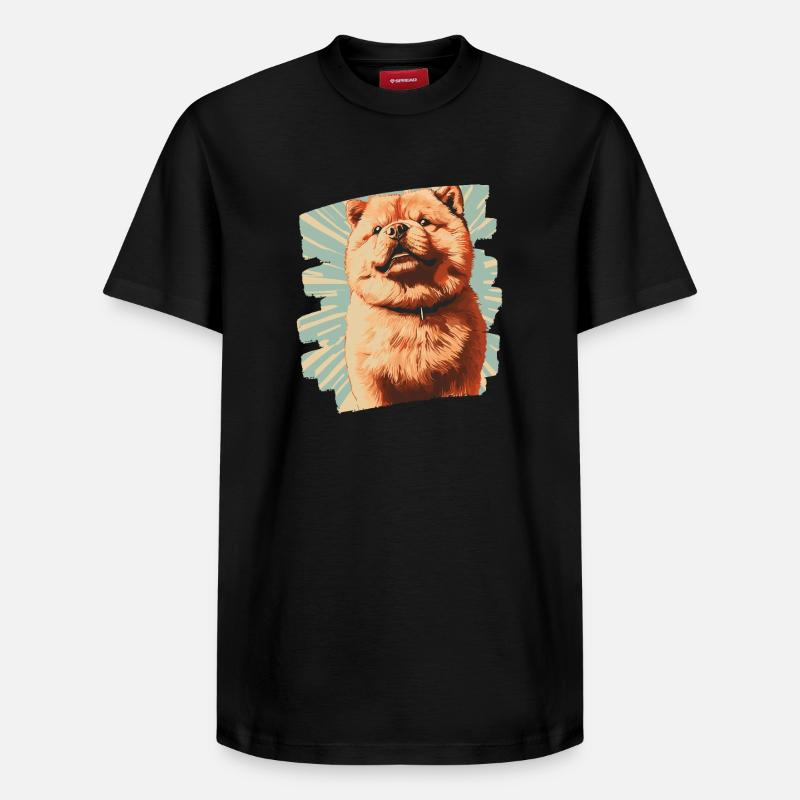 Chow Chow - Relaxed Unisex Supima Cotton T-Shirt – von SPREAD - Schwarz