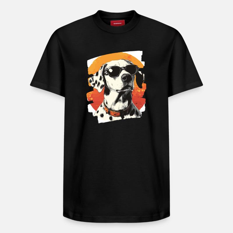 Dalmate - T-shirt unisexe décontracté en coton Supima – de SPREAD - noir
