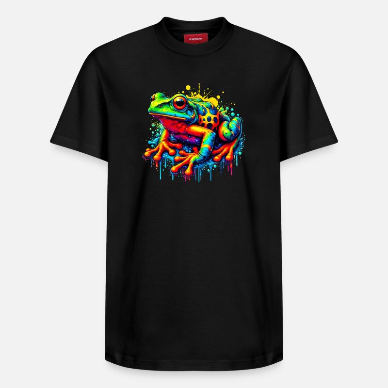 Grenouille - T-shirt unisexe décontracté en coton Supima – de SPREAD - noir