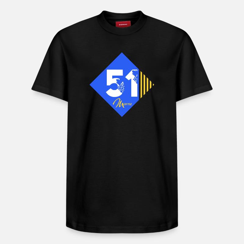 51 - Relaxed Unisex Supima Cotton T-Shirt – von SPREAD - Schwarz