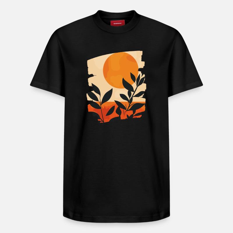 Soleil d’été - T-shirt unisexe décontracté en coton Supima – de SPREAD - noir