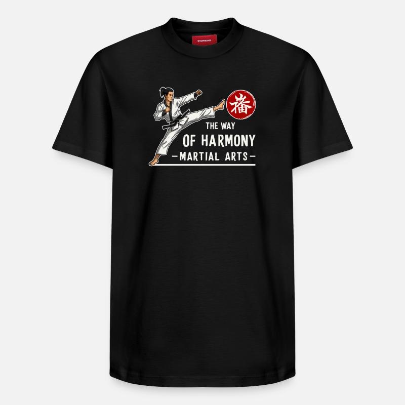 Kampfkunst - Relaxed Unisex Supima Cotton T-Shirt – von SPREAD - Schwarz