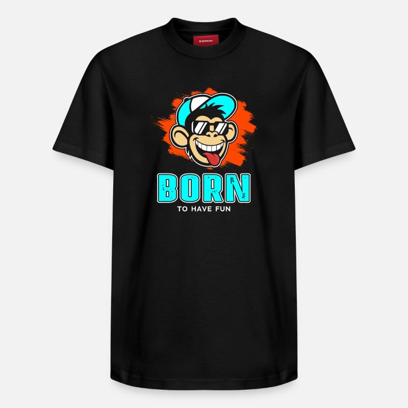 source - T-shirt unisexe décontracté en coton Supima – de SPREAD - noir