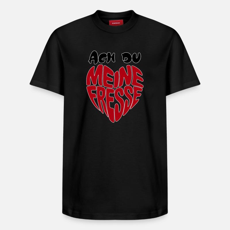 Oh mon visage - T-shirt unisexe décontracté en coton Supima – de SPREAD - noir