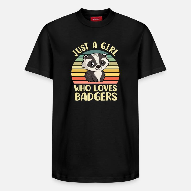 Dachs - Relaxed Unisex Supima Cotton T-Shirt – von SPREAD - Schwarz