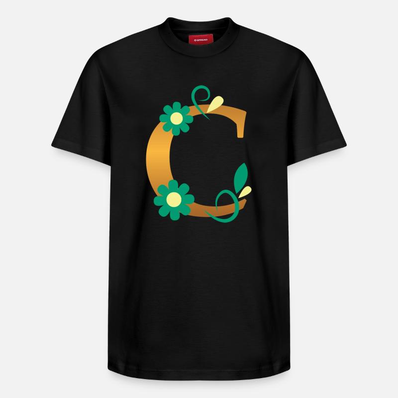C - Relaxed Unisex Supima Cotton T-Shirt – von SPREAD - Schwarz