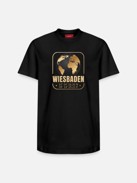 Wiesbaden - Relaxed Unisex Supima Cotton T-Shirt – von SPREAD - Schwarz