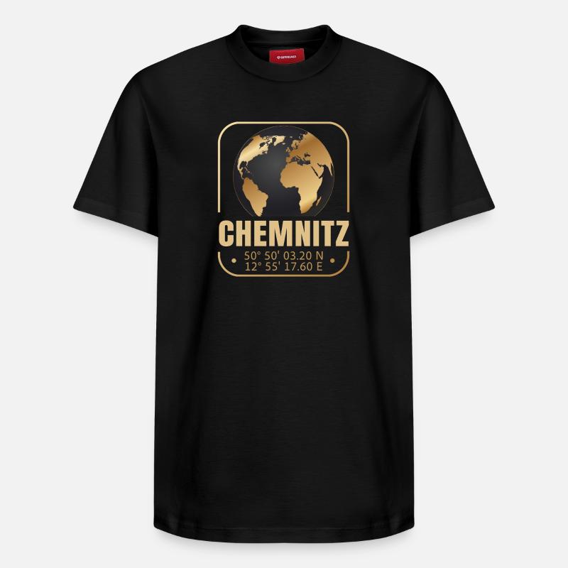 Chemnitz - Relaxed Unisex Supima Cotton T-Shirt – von SPREAD - Schwarz