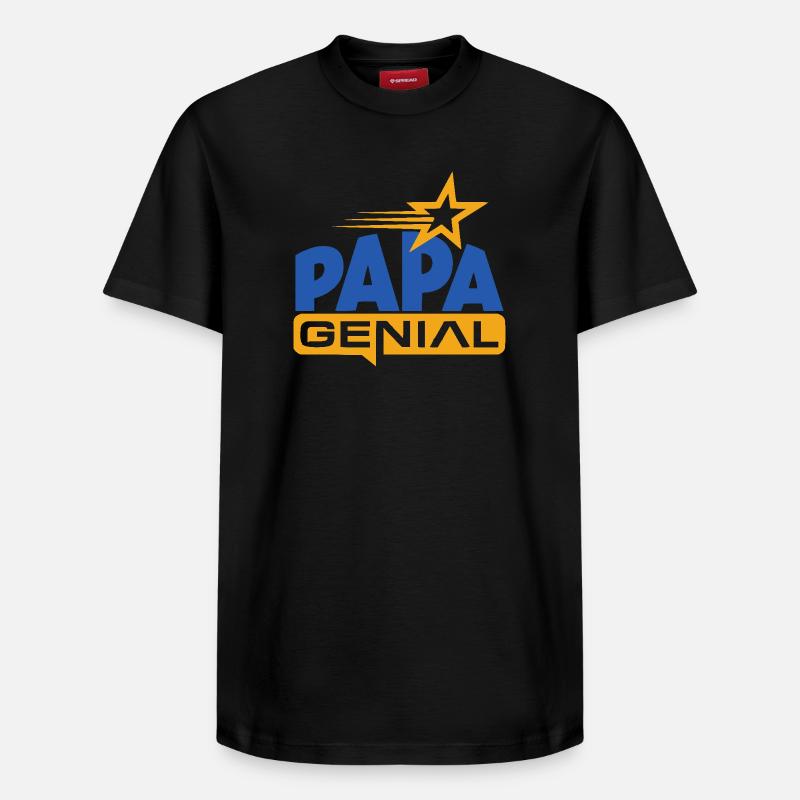 Papa génial - T-shirt unisexe décontracté en coton Supima – de SPREAD - noir