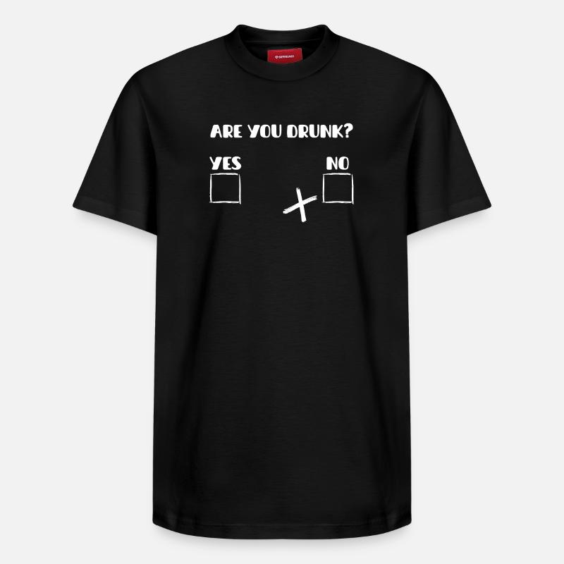 Êtes-vous bourré chemise - T-shirt unisexe décontracté en coton Supima – de SPREAD - noir