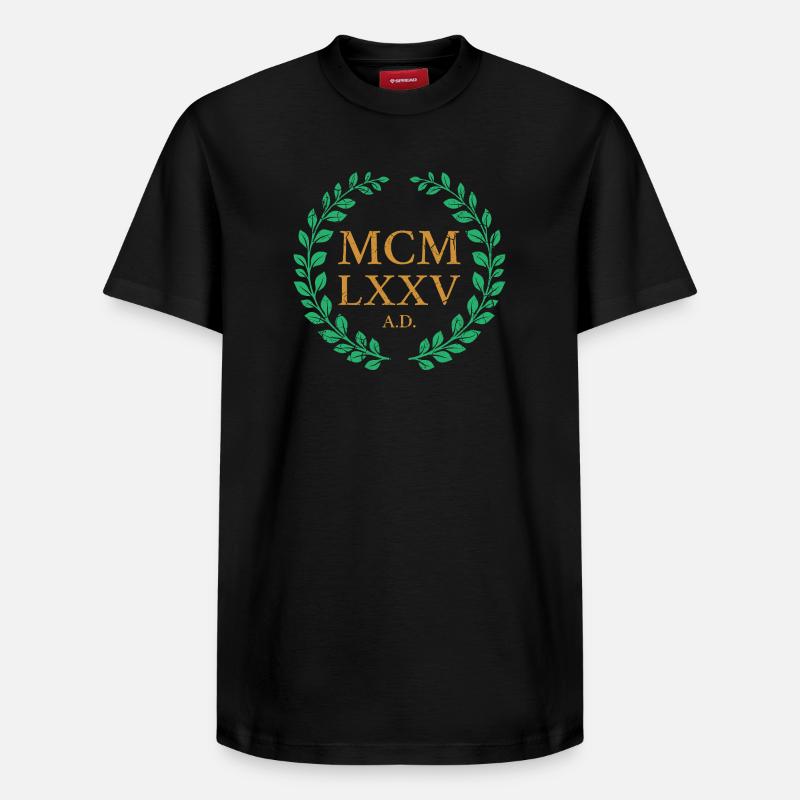 MCMLXXV - 1975 - T-shirt unisexe décontracté en coton Supima – de SPREAD - noir