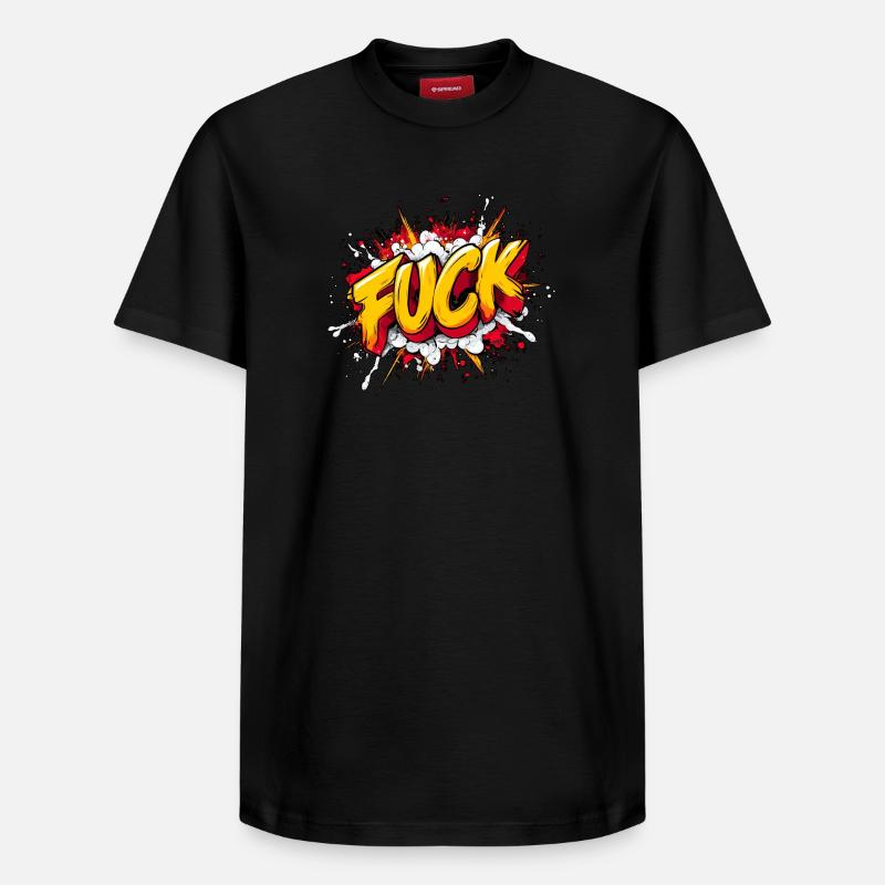 BoumFuuuuuu - T-shirt unisexe décontracté en coton Supima – de SPREAD - noir