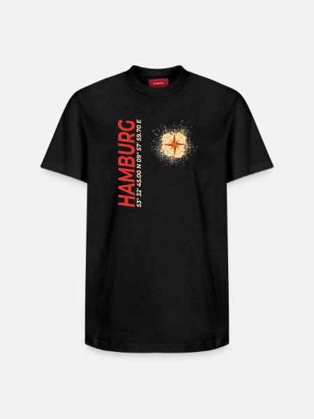 Hamburg - Relaxed Unisex Supima Cotton T-Shirt – von SPREAD - Schwarz