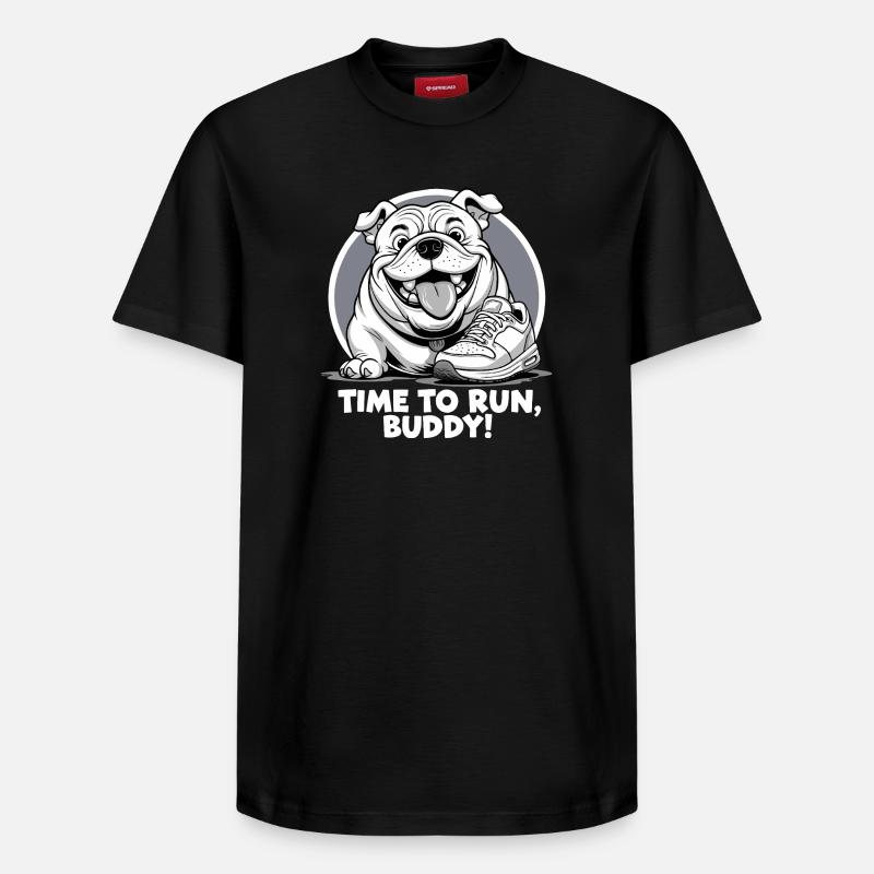 Course - T-shirt unisexe décontracté en coton Supima – de SPREAD - noir