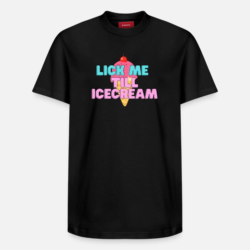 Süßes Eis - Relaxed Unisex Supima Cotton T-Shirt – von SPREAD - Schwarz