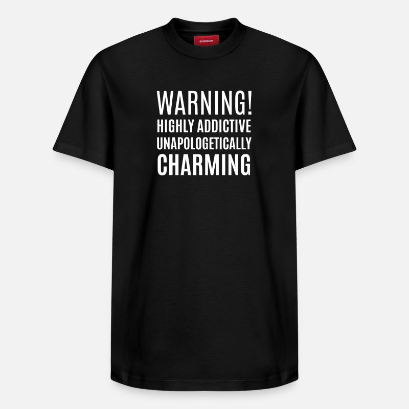 Citations amusantes - T-shirt unisexe décontracté en coton Supima – de SPREAD - noir