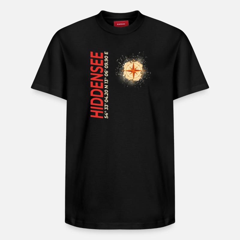 Hiddensee - Relaxed Unisex Supima Cotton T-Shirt – von SPREAD - Schwarz